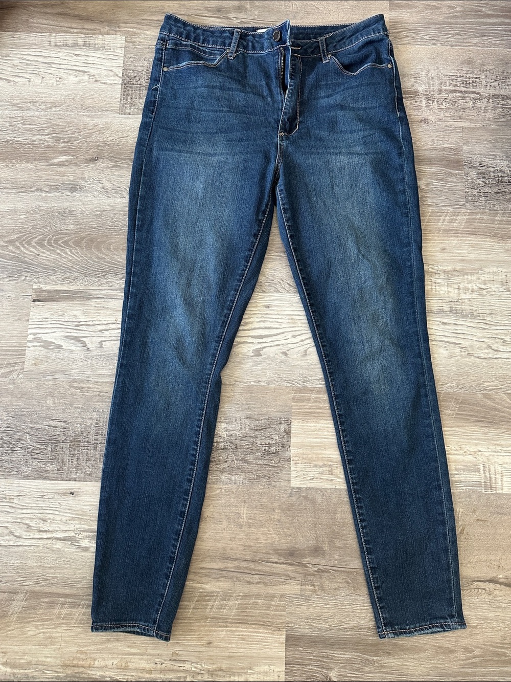 Articles of Society Hilary High Rise Tapered Skinny Jeans Canal Wash Size 30